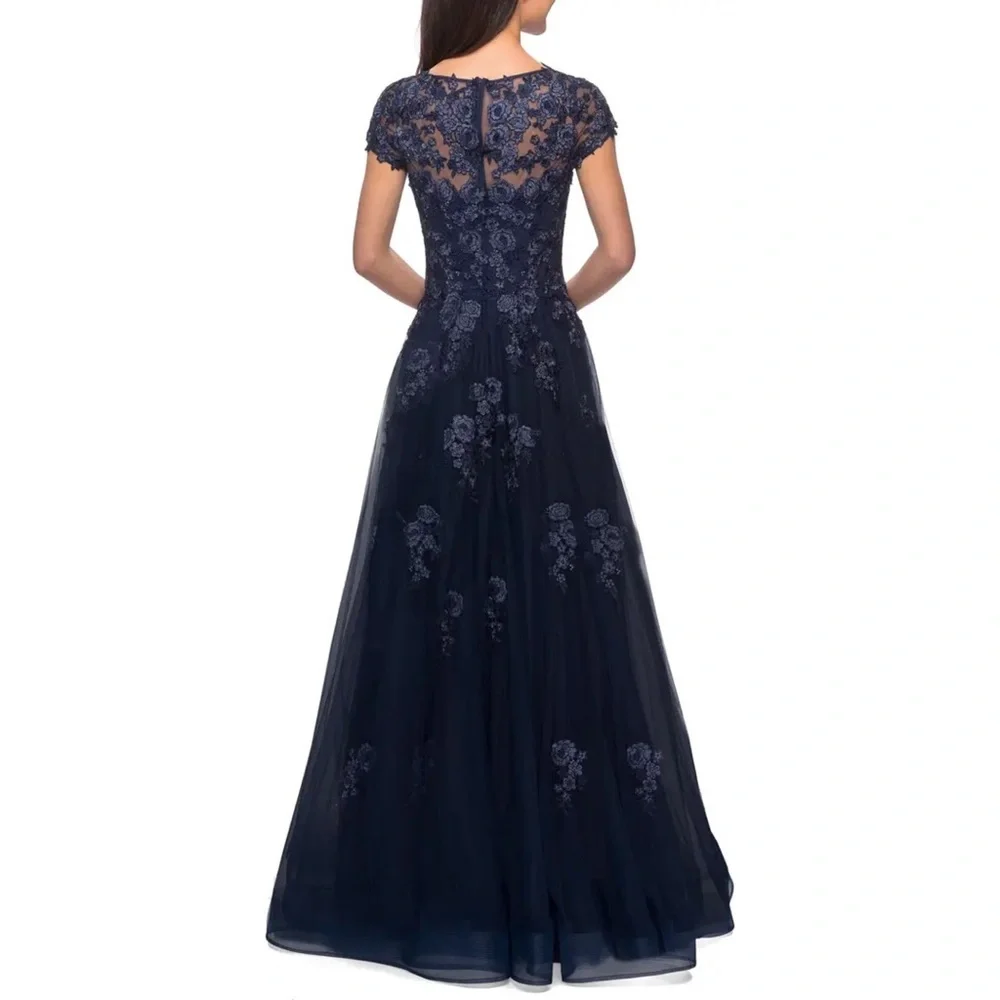 La FEMME EMBELLISHED MESH A-LINE GOWN ❤️IN STORES❤️ - Picture 3 of 5